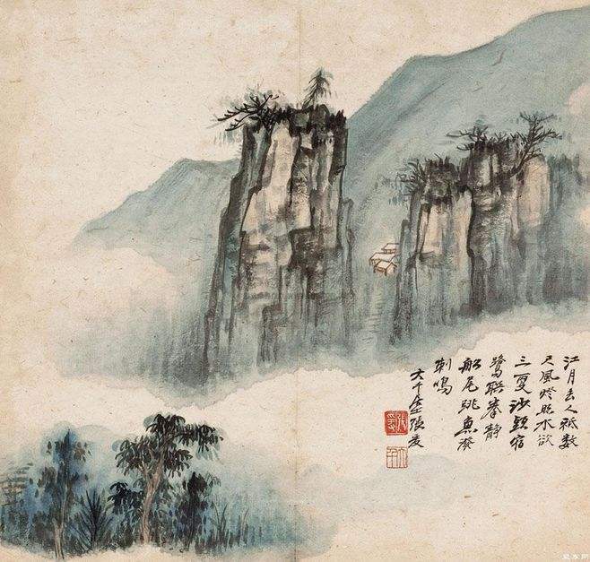 famous chinese painting artist zhang daqian