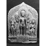 Vishnu Flanked by Lakshmi and Garuda, 11th century, stone