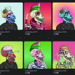 A screenshot of 10 UndeadApes NFTs listed on the Solanart exchange. The co-creator was recently found guilty of fraud and money laundering in 