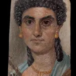 A Fayum portrait confiscated by authorities as part of a criminal investigation into antiquities trafficking.