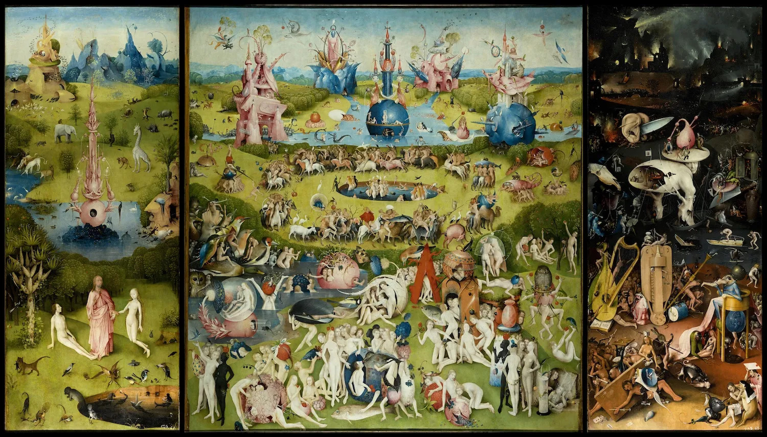 Hieronymus Bosch, The Garden of Earthly Delights, c. 1490–1510