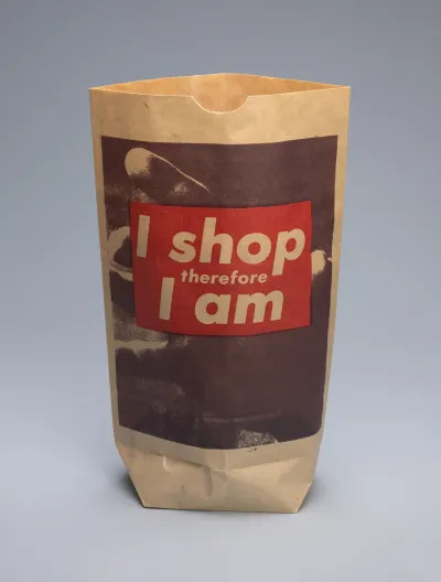 Barbara Kruger, I shop therefore I am, 1990