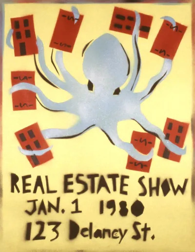 Rebecca Howland, poster for “The Real Estate Show,” 1980