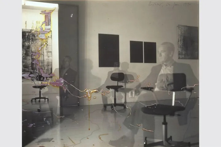 Gerhard Richter, Self-Portrait, Three Times, 1/24/90, 1990