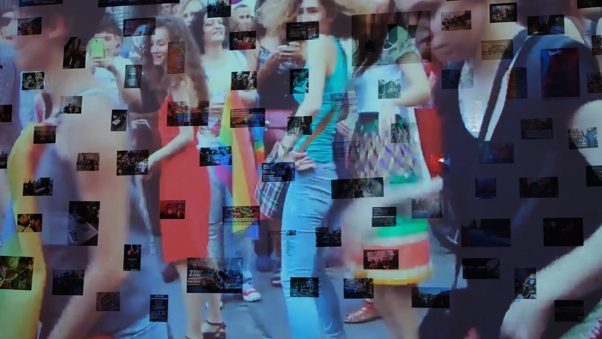A still from video included in the
